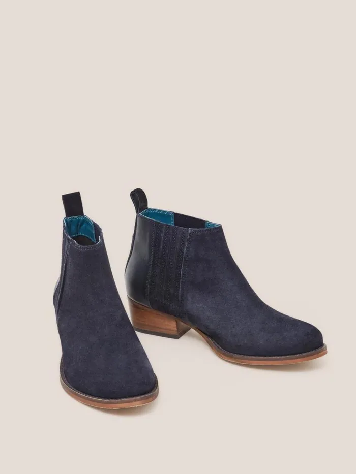 Women BOOTS White Stuff Winona Suede Ankle Boot Dark Navy