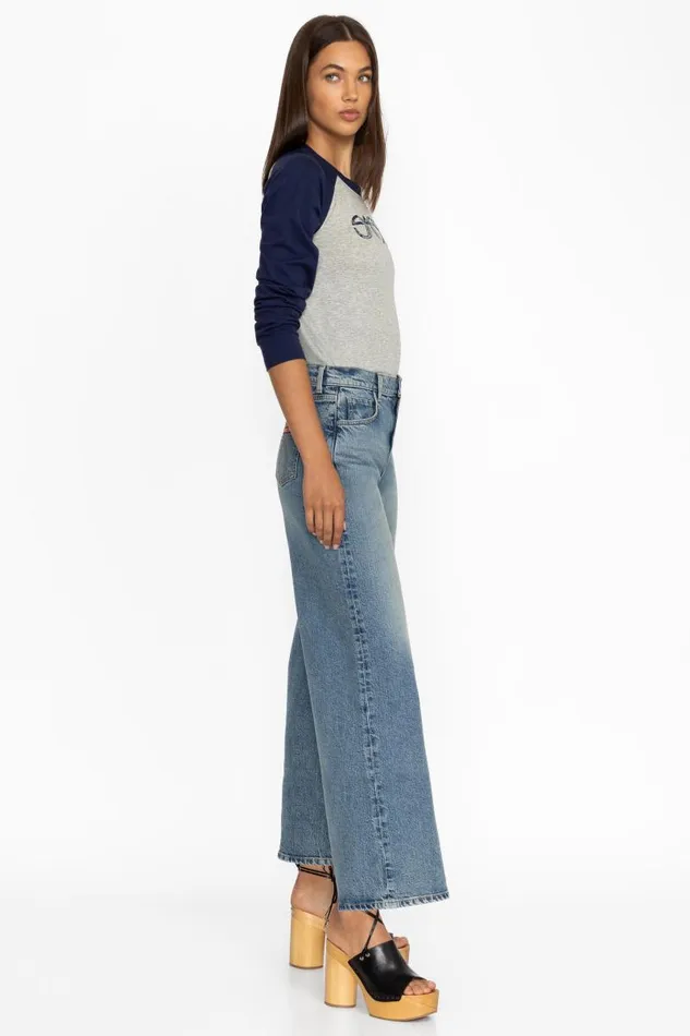 Women Bottoms Johnny Was MADEMOISELLE WIDE LEG JEAN Gray Wash Women Bottoms Johnny Was MADEMOISELLE WIDE LEG JEAN Gray Wash