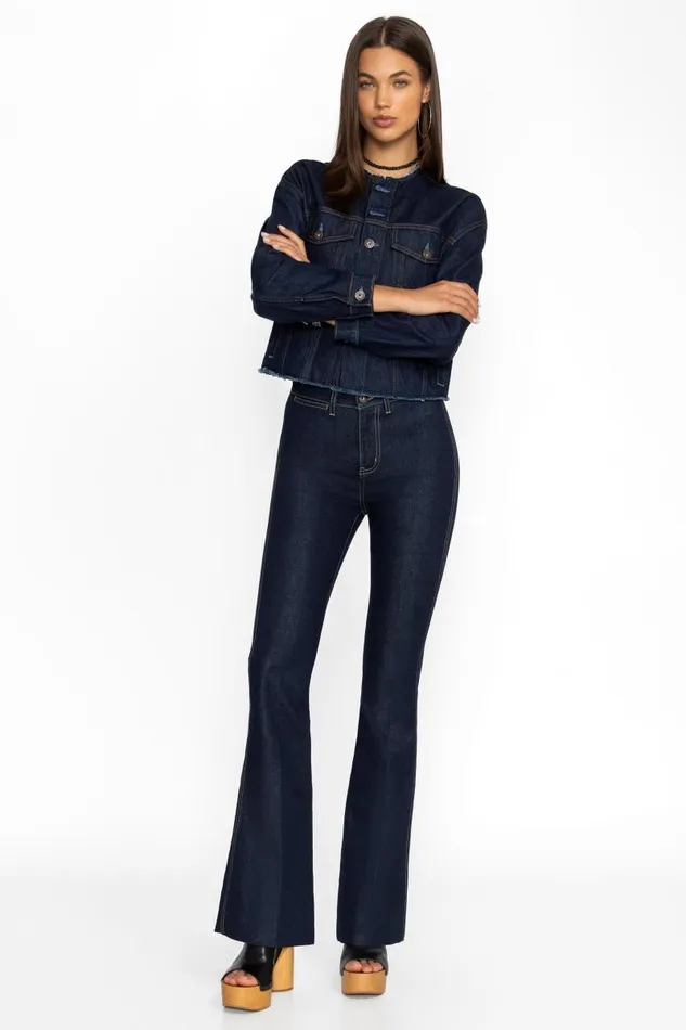 Women Bottoms Johnny Was RUE DE LA FLARE JEAN Dark Wash