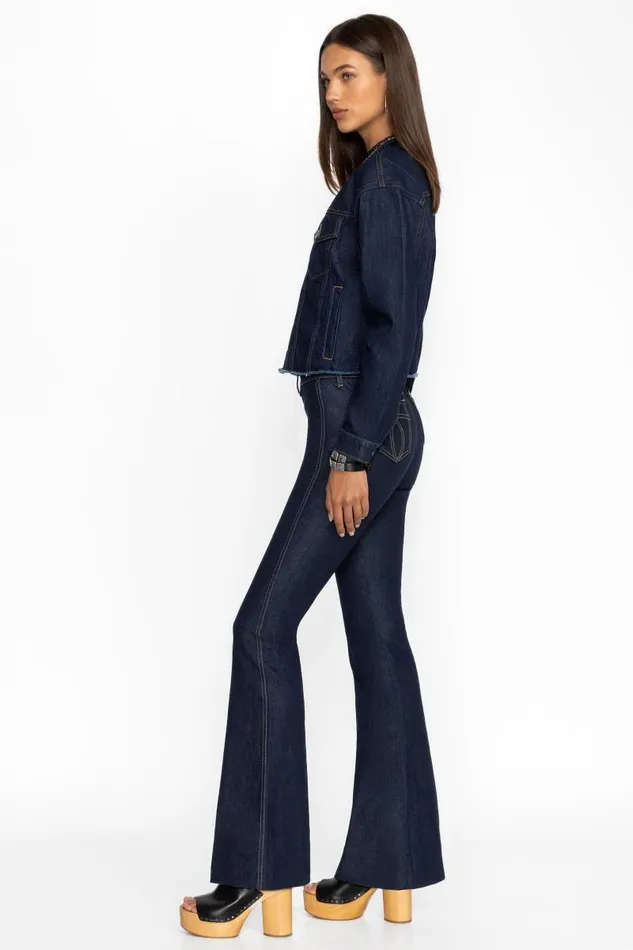 Women Bottoms Johnny Was RUE DE LA FLARE JEAN Dark Wash Women Bottoms Johnny Was RUE DE LA FLARE JEAN Dark Wash