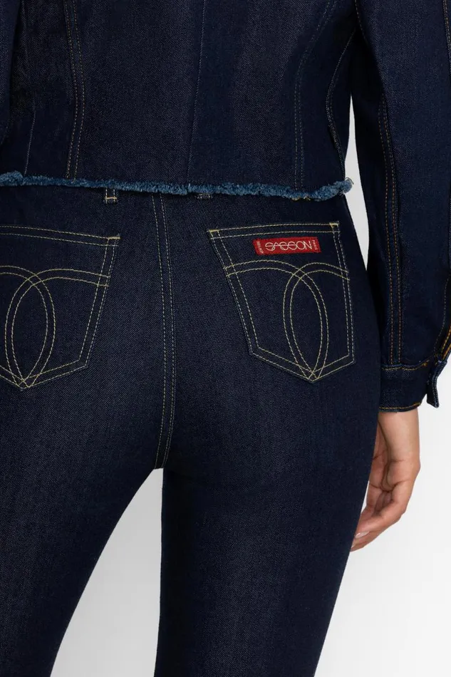 Women Bottoms Johnny Was RUE DE LA FLARE JEAN Dark Wash Women Bottoms Johnny Was RUE DE LA FLARE JEAN Dark Wash