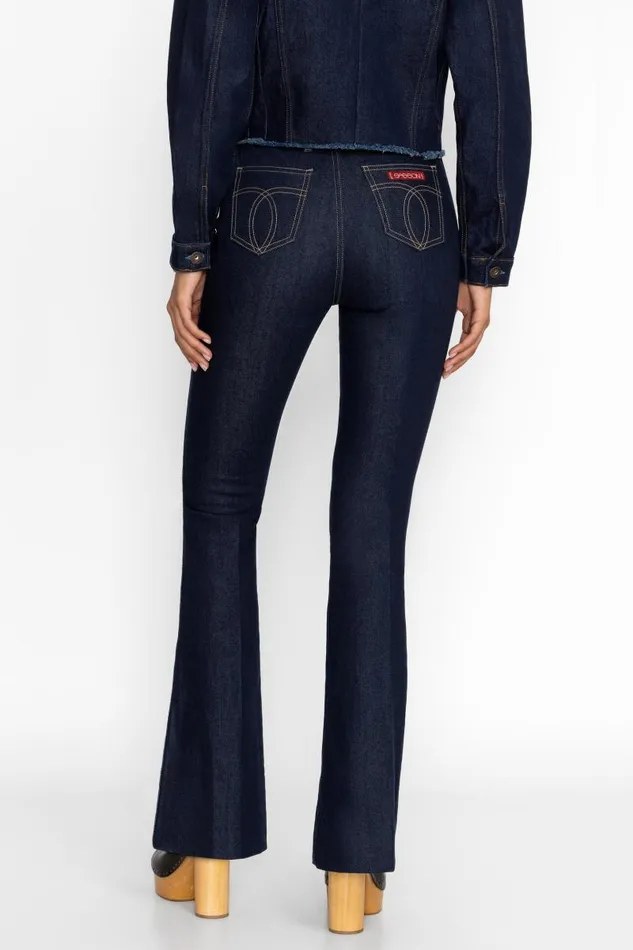 Women Bottoms Johnny Was RUE DE LA FLARE JEAN Dark Wash Women Bottoms Johnny Was RUE DE LA FLARE JEAN Dark Wash