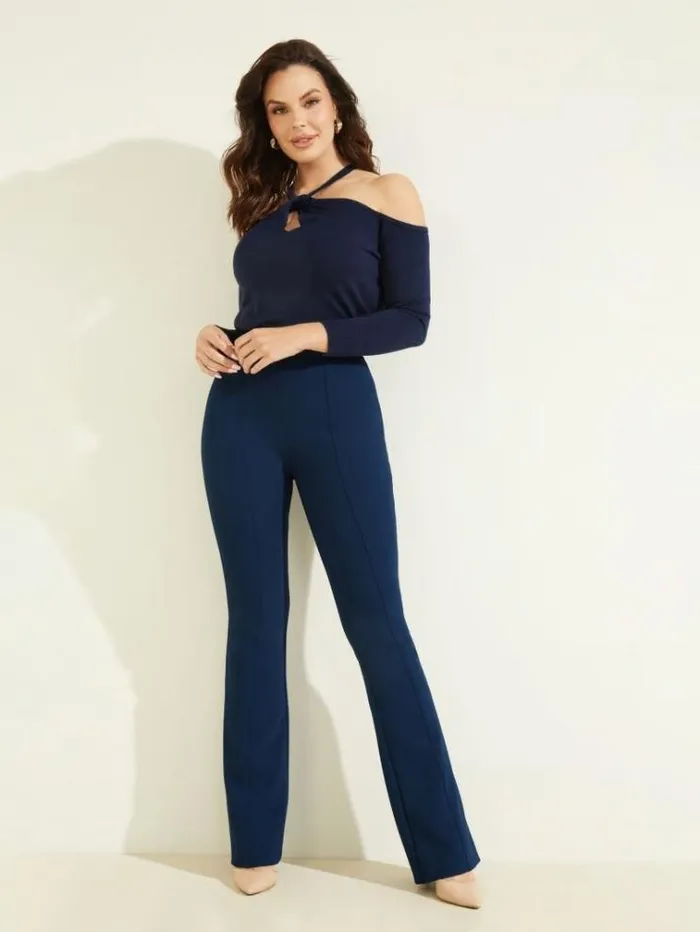 Women Bottoms Marciano Chloe Flared Pant Secret Blue Women Bottoms Marciano Chloe Flared Pant Secret Blue