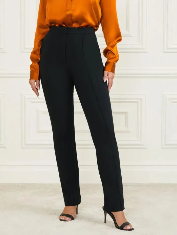 Women Bottoms Marciano Logan Straight Leg Pant Black