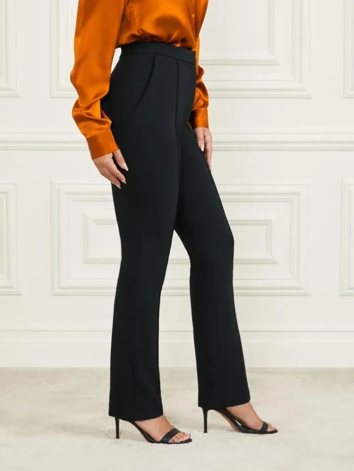 Women Bottoms Marciano Logan Straight Leg Pant Black Women Bottoms Marciano Logan Straight Leg Pant Black