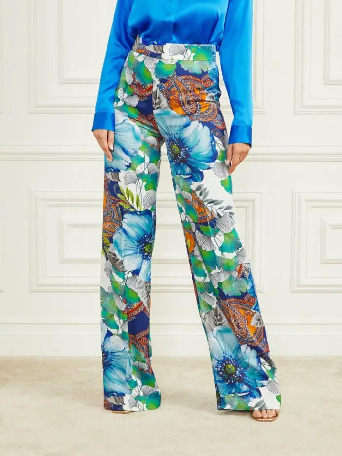Women Bottoms Marciano Lucy Pant Lucky Charm Print
