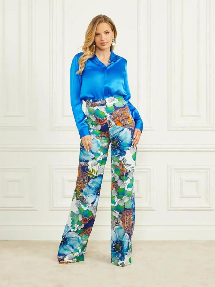 Women Bottoms Marciano Lucy Pant Lucky Charm Print