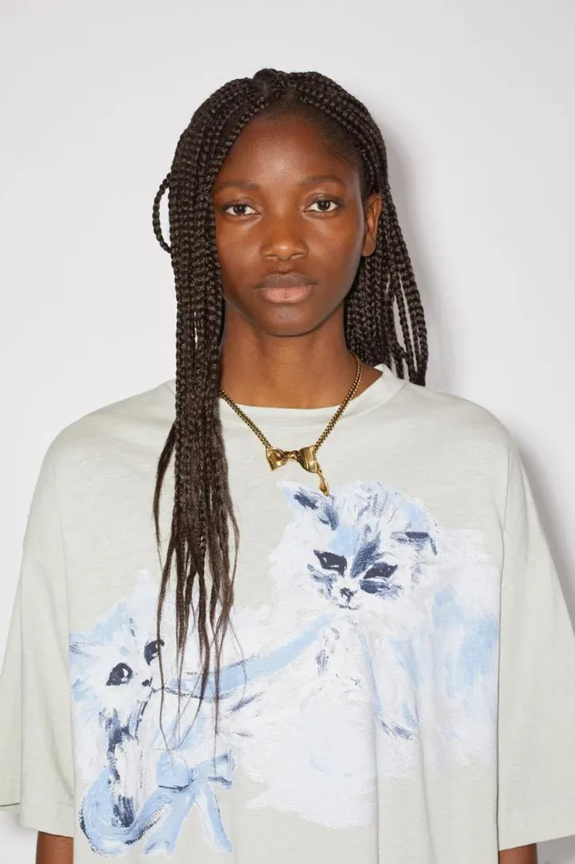 Women Bow Necklace Antique Gold Acne Studios Jewellery