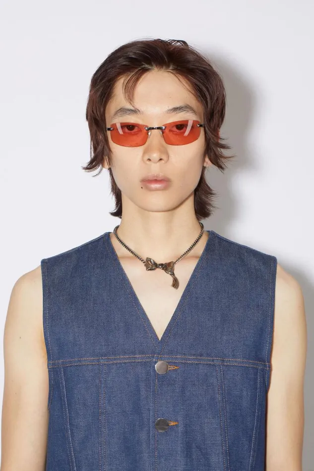 Women Bow Necklace Antique Silver Acne Studios Jewellery