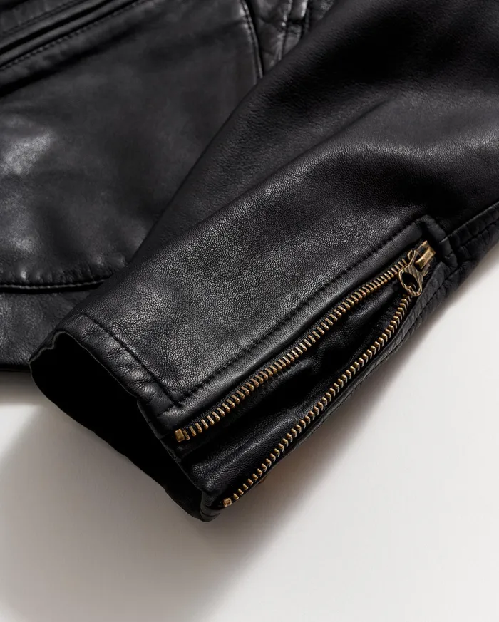 Women Classic Moto Black Billy Reid Jackets and Outerwear