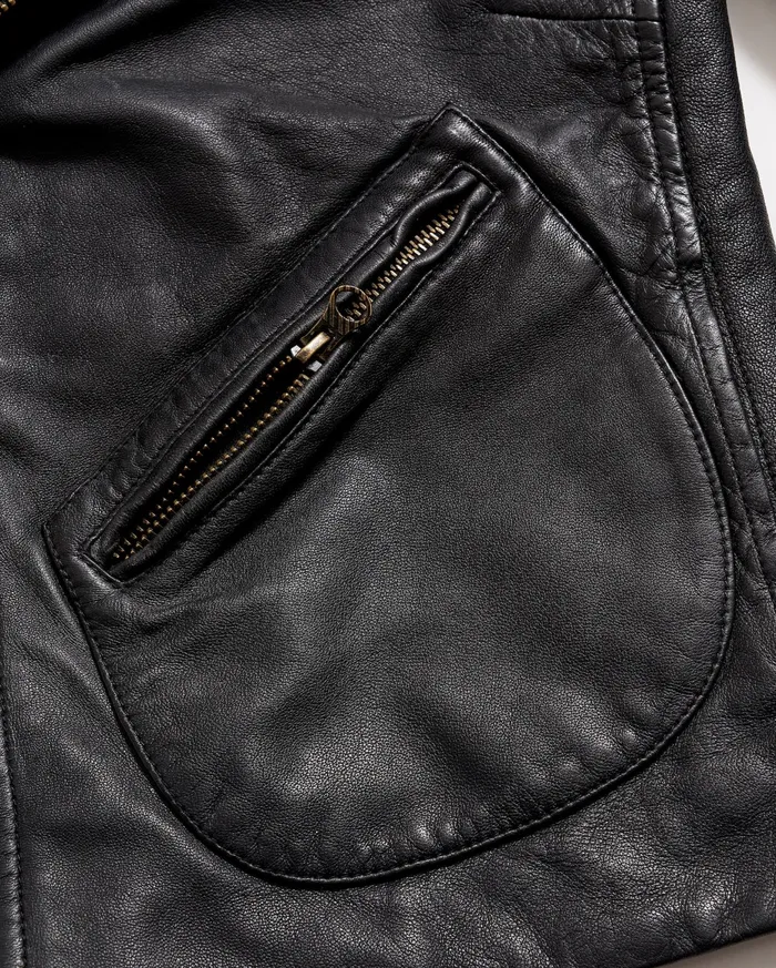 Women Classic Moto Black Billy Reid Jackets and Outerwear