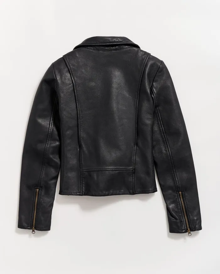 Women Classic Moto Black Billy Reid Jackets and Outerwear