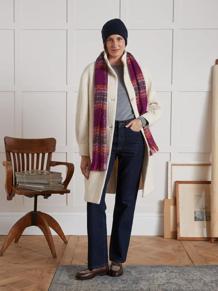 Women Clothing Cyrillus Camille Relaxed Organic Cotton Jeans With EcoFriendly Wash Denim Brut