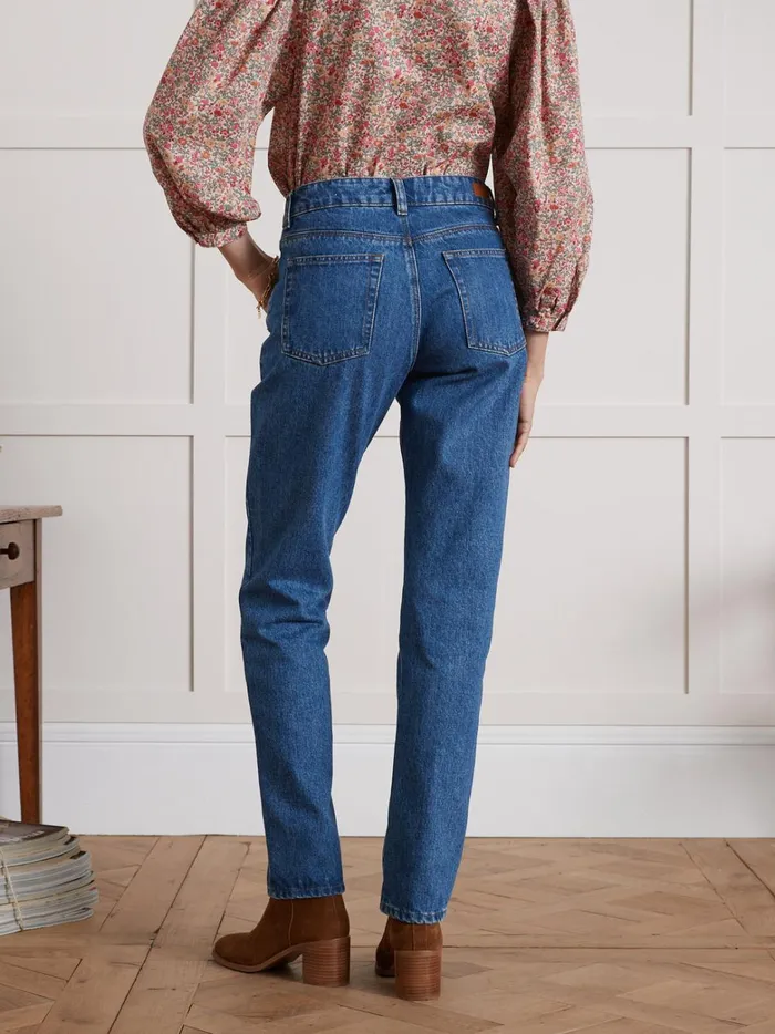 Women Clothing Cyrillus Sandra StraightLeg Organic Cotton Jeans With An EcoFriendly Wash Denim Stone