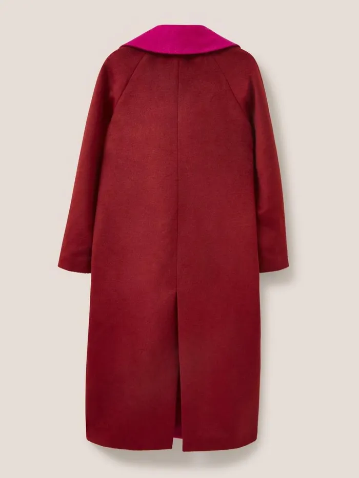 Women COATS and JACKETS White Stuff Adeline Colour Block Coat Plum Multi Women COATS and JACKETS White Stuff Adeline Colour Block Coat Plum Multi