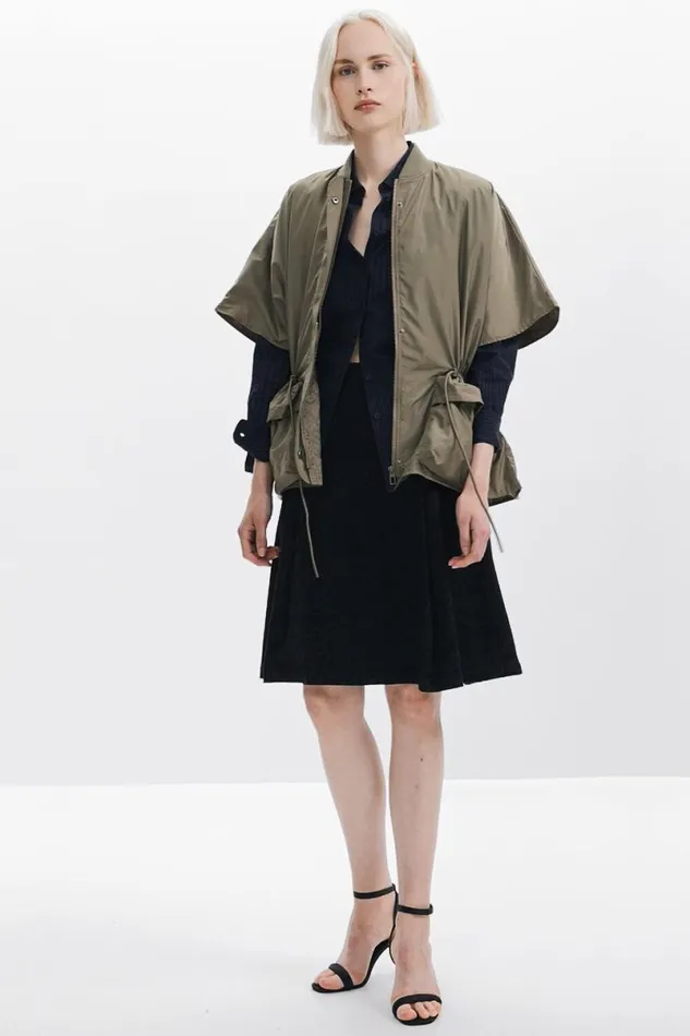 Women Coats And Jackets Desigual Adjustable Nylon Poncho