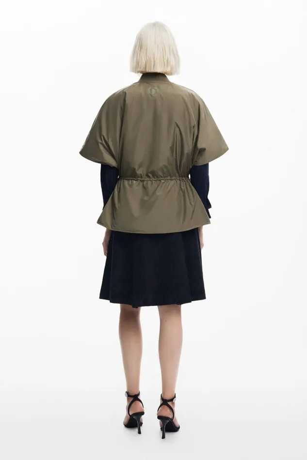 Women Coats And Jackets Desigual Adjustable Nylon Poncho
