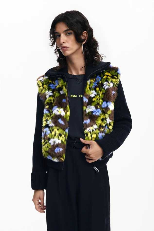 Women Coats And Jackets Desigual Combined Floral Jacket