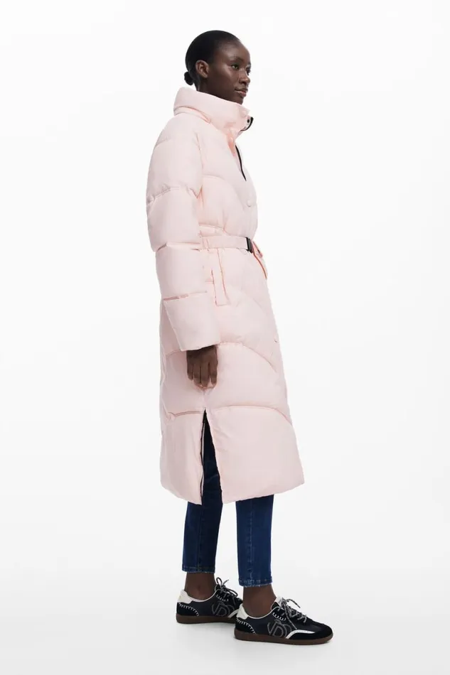 Women Coats And Jackets Desigual Pink Padded Coat