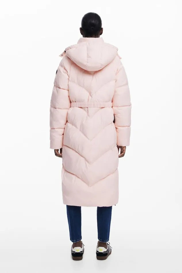 Women Coats And Jackets Desigual Pink Padded Coat