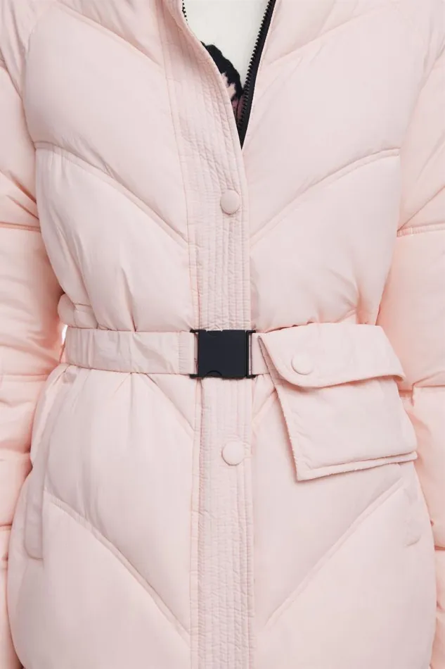 Women Coats And Jackets Desigual Pink Padded Coat