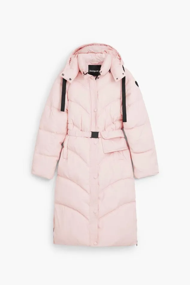 Women Coats And Jackets Desigual Pink Padded Coat