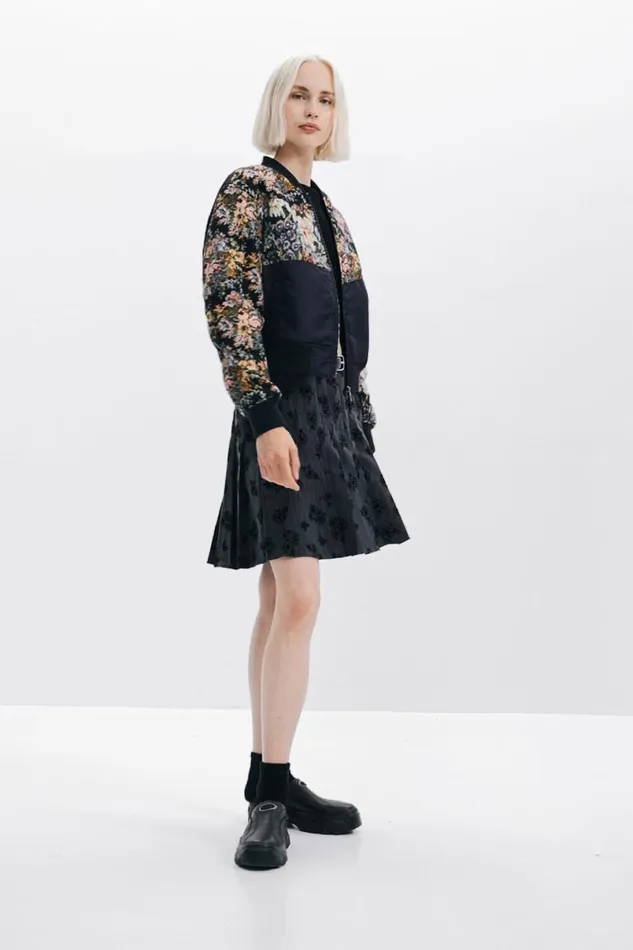 Women Coats And Jackets Desigual Printed Bomber Jacket