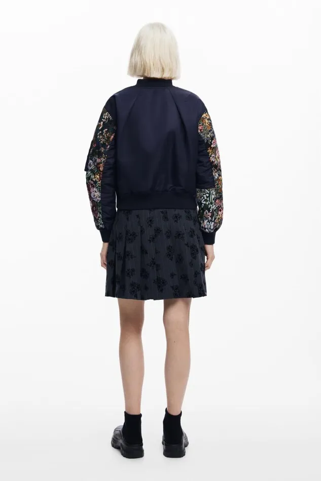 Women Coats And Jackets Desigual Printed Bomber Jacket