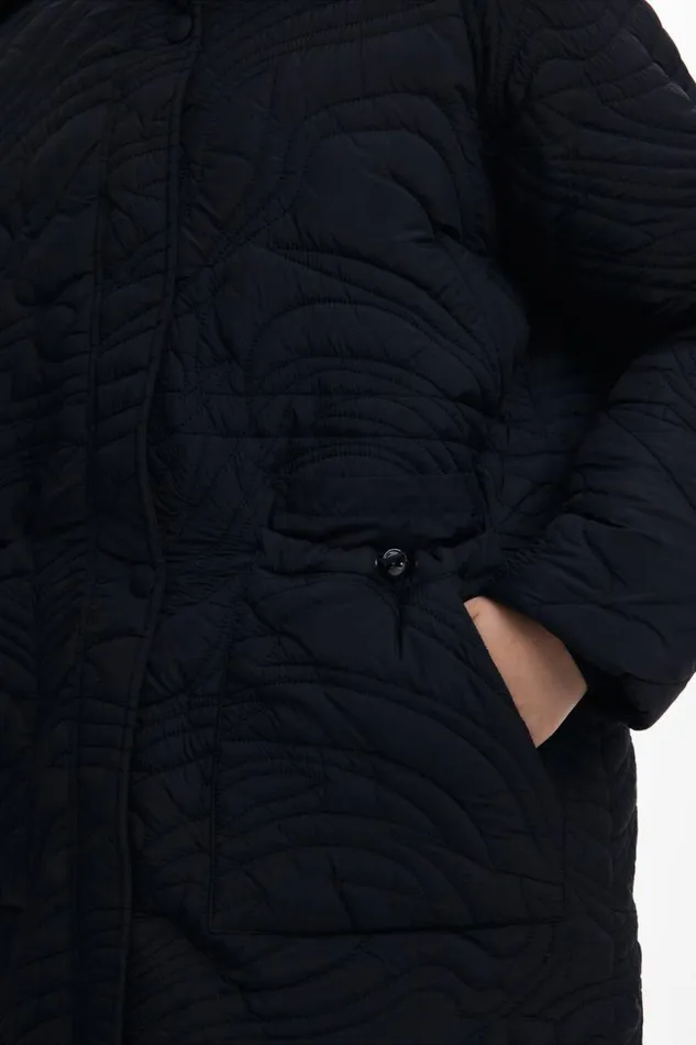 Women Coats And Jackets Desigual Textured Padded Coat