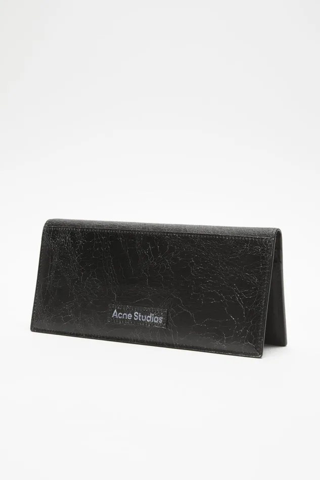 Women Continental Wallet Black Acne Studios Small Leather Goods