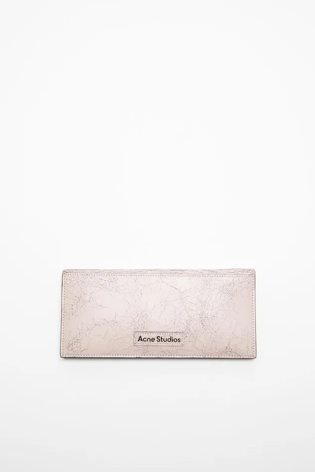 Women Continental Wallet Pastel Pink Acne Studios Small Leather Goods