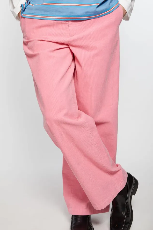 Women Cord Trousers Tango Pink Acne Studios Trousers