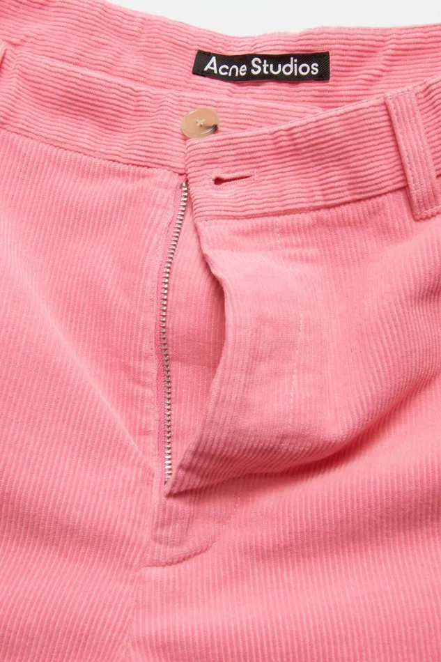 Women Cord Trousers Tango Pink Acne Studios Trousers
