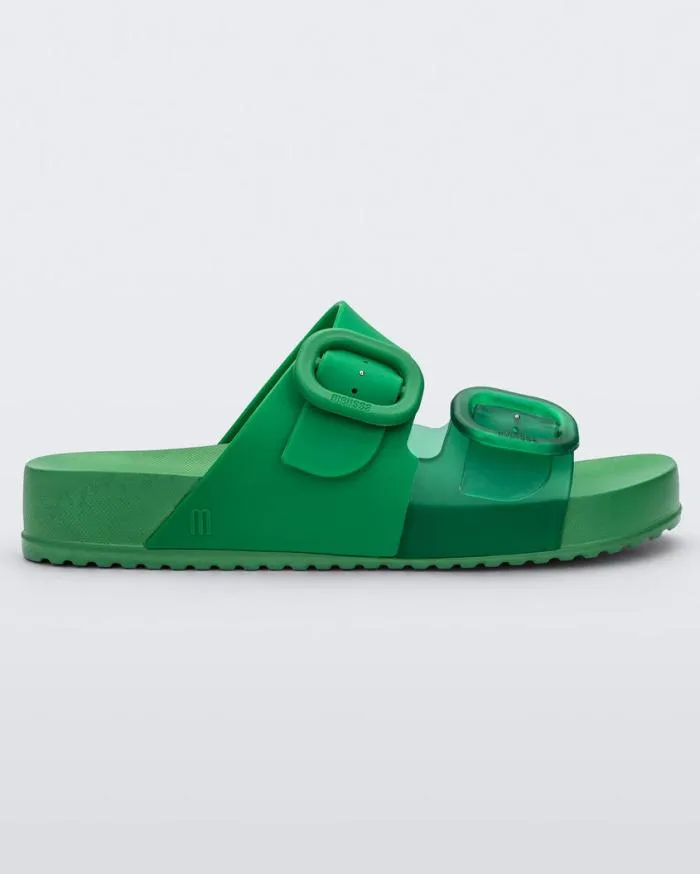 Women Cozy Green Melissa Slides