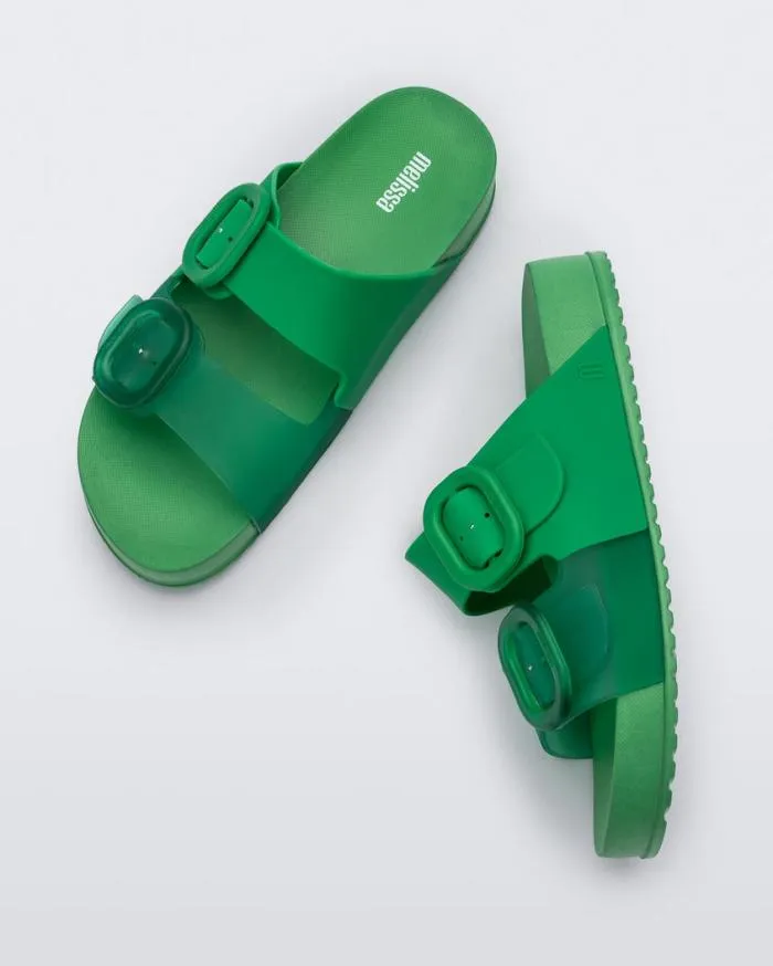 Women Cozy Green Melissa Slides