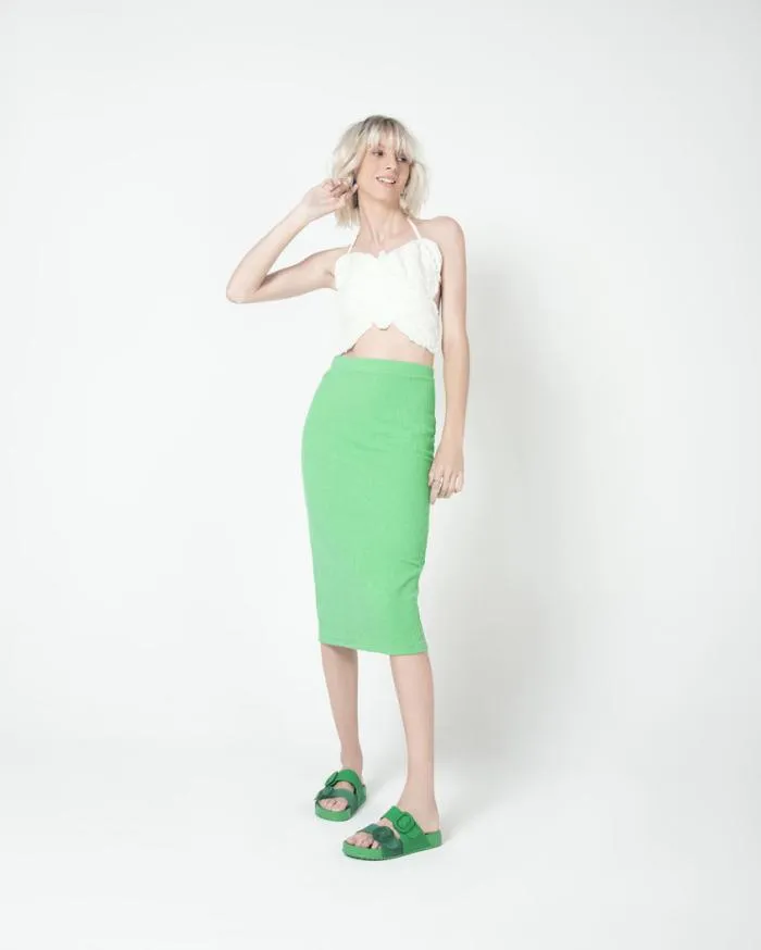 Women Cozy Green Melissa Slides