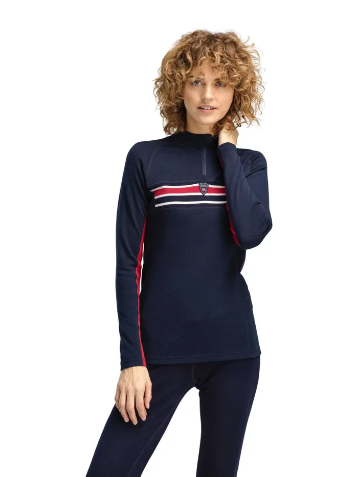 Women Dale Of Norway Baselayer Aksla Half Zip Baselayer