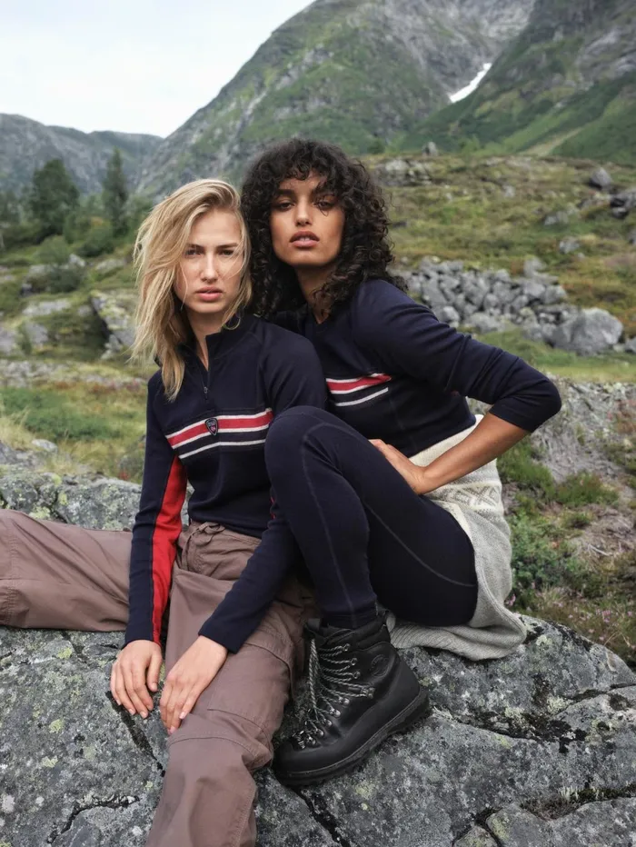 Women Dale Of Norway Baselayer Aksla Half Zip Baselayer