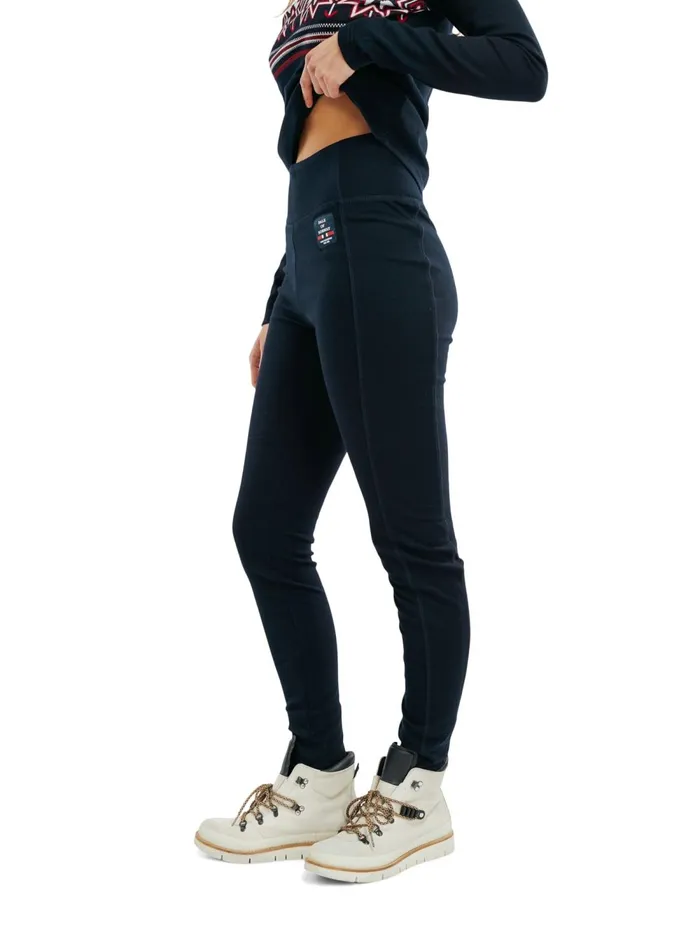 Women Dale Of Norway Baselayer Tindefjell Superfine Merino Wool Leggings