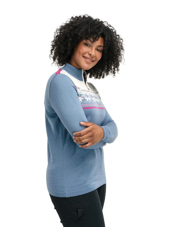 Women Dale Of Norway Halfzip Liberg Sweater