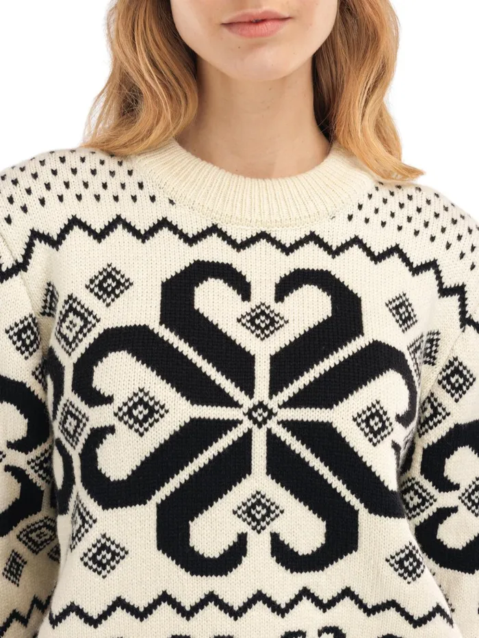 Women Dale Of Norway Round Neck Falkeberg Sweater