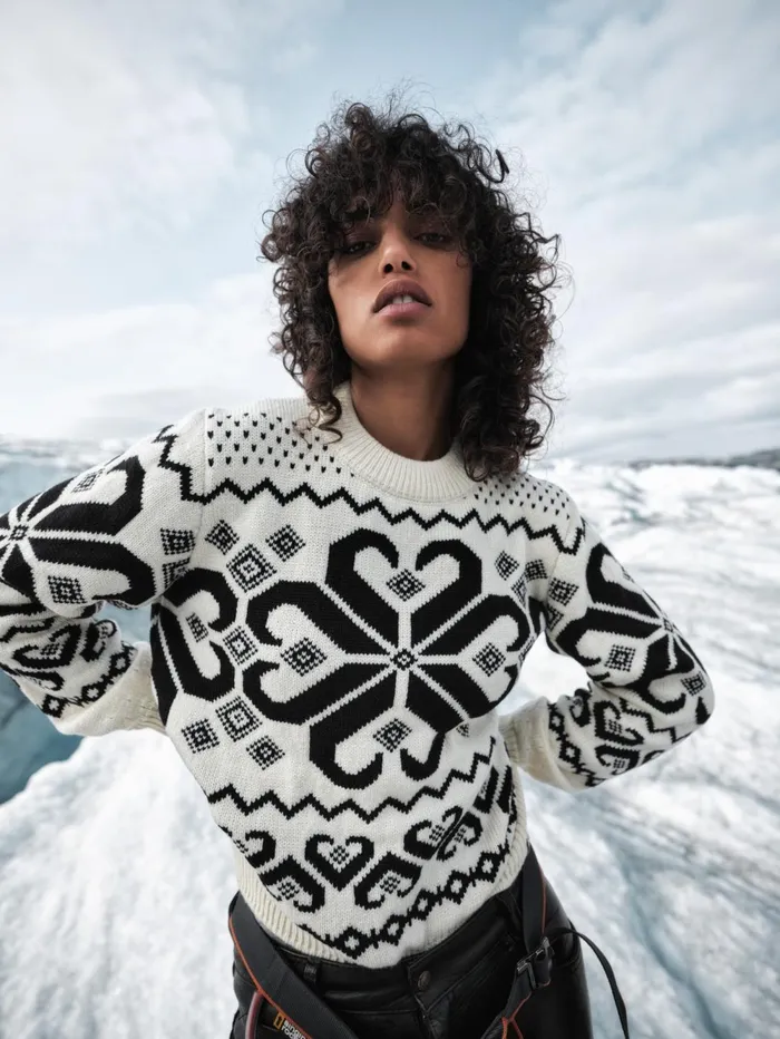 Women Dale Of Norway Round Neck Falkeberg Sweater