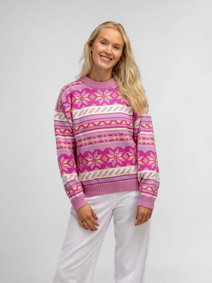 Women Dale Of Norway Round Neck Ingrid Sweater