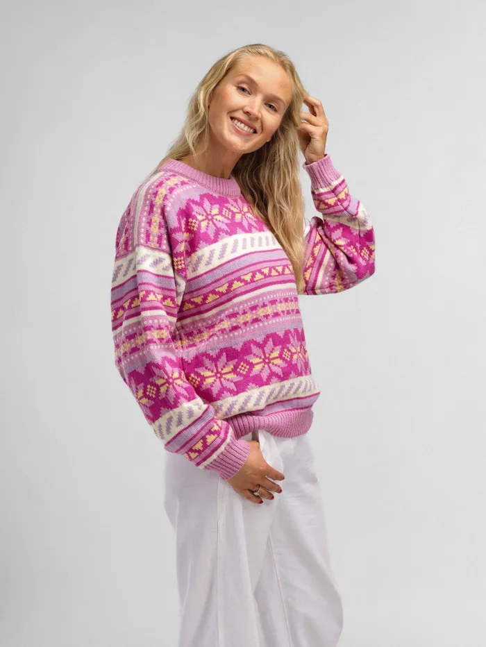 Women Dale Of Norway Round Neck Ingrid Sweater