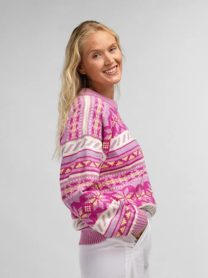 Women Dale Of Norway Round Neck Ingrid Sweater