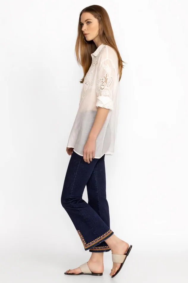 Women Denim Johnny Was KATIE PULL ON KICK FLARE JEAN Dark Wash Women Denim Johnny Was KATIE PULL ON KICK FLARE JEAN Dark Wash