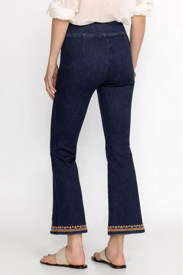 Women Denim Johnny Was KATIE PULL ON KICK FLARE JEAN Dark Wash Women Denim Johnny Was KATIE PULL ON KICK FLARE JEAN Dark Wash