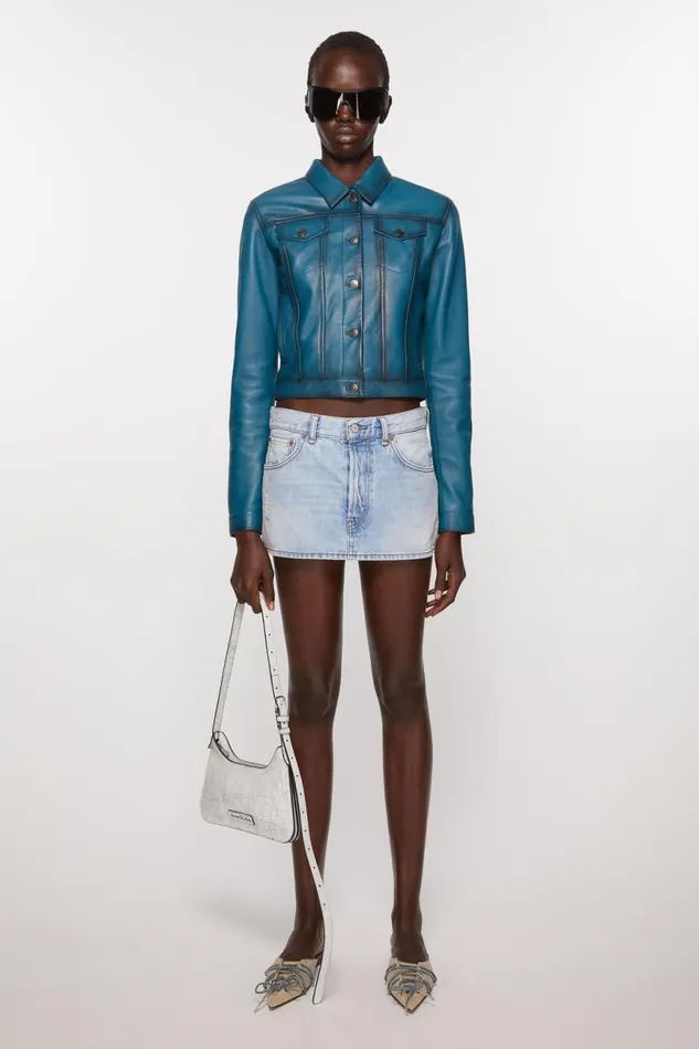 Women Denim Skirt Light Blue Acne Studios Skirts