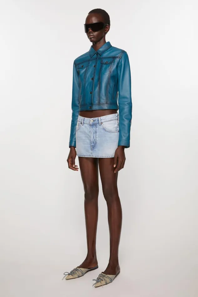 Women Denim Skirt Light Blue Acne Studios Skirts