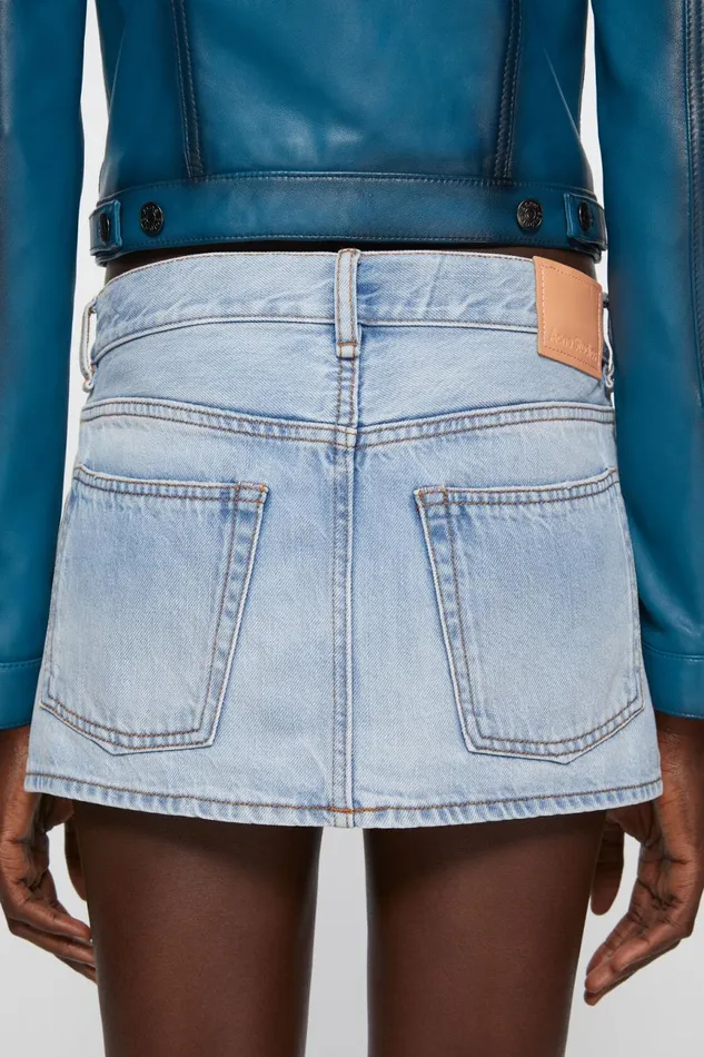 Women Denim Skirt Light Blue Acne Studios Skirts